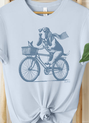 Basset Hound Bike Bicycle T-Shirt