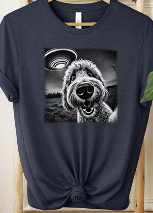 Goldendoodle Doodle UFO Selfie T-Shirt