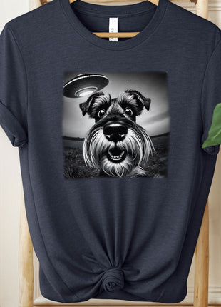 Schnauzer UFO Selfie T-Shirt
