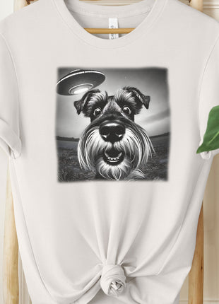 Schnauzer UFO Selfie T-Shirt