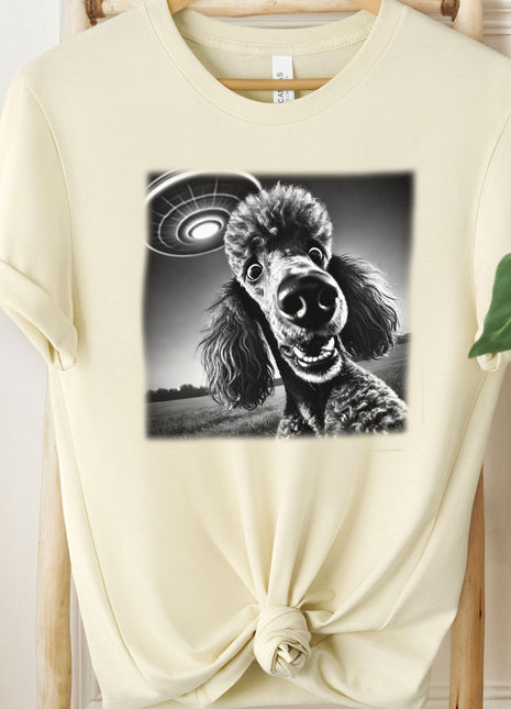 Poodle UFO Selfie T-Shirt