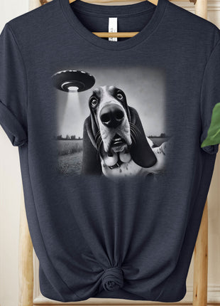 Basset Hound UFO Selfie T-Shirt