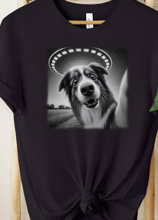 Australian Shepherd Aussie Selfie UFO T-Shirt