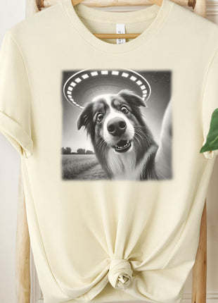 Australian Shepherd Aussie Selfie UFO T-Shirt