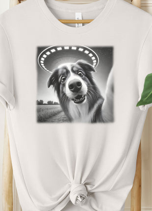 Australian Shepherd Aussie Selfie UFO T-Shirt
