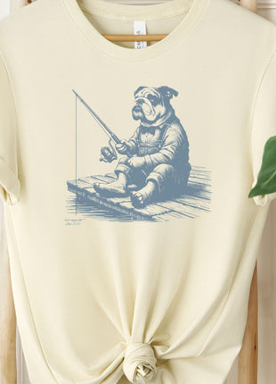 English Bulldog Fishing T-Shirt