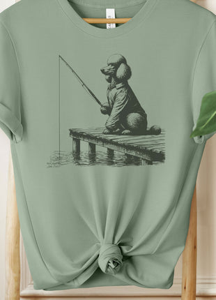 Standard Poodle Fishing T-Shirt