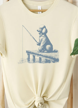 Standard Poodle Fishing T-Shirt