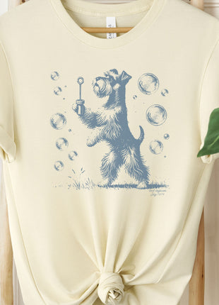 Schnauzer Bubbles Blowing Bubbles T-Shirt