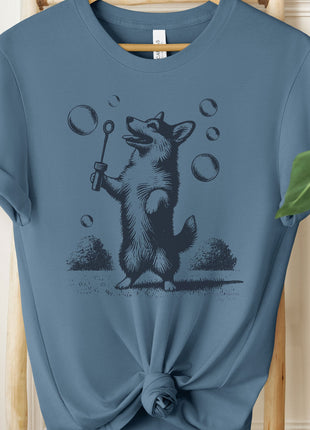 Corgi Blowing Bubbles T-Shirt