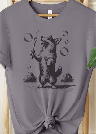 Corgi Blowing Bubbles T-Shirt