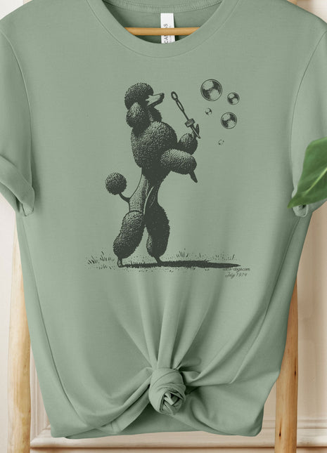 Poodle Ink Drawing Bubbles T-Shirt