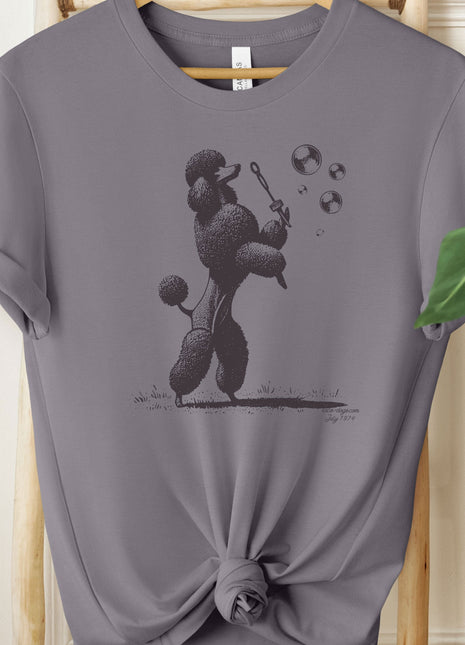 Poodle Ink Drawing Bubbles T-Shirt