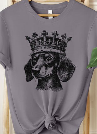 Dachshund Doxie Wiener Dog Crown T-Shirt