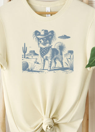 Papillon Cowboy Ink Space Cowboy UFO T-Shirt