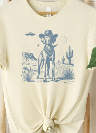 Vizsla Cowboy Ink Space Cowboy UFO T-Shirt