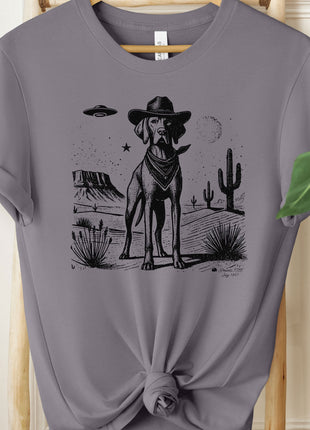Vizsla Cowboy Ink Space Cowboy UFO T-Shirt