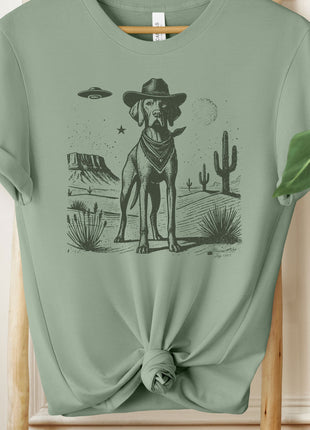Vizsla Cowboy Ink Space Cowboy UFO T-Shirt