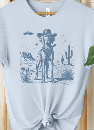 Vizsla Cowboy Ink Space Cowboy UFO T-Shirt