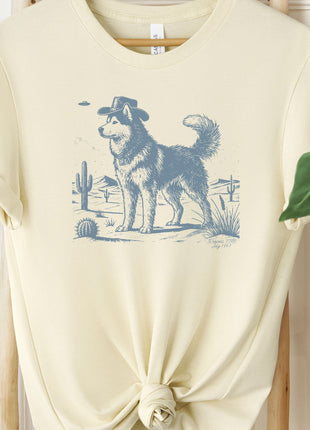 Husky Cowboy Ink Space Cowboy UFO T-Shirt