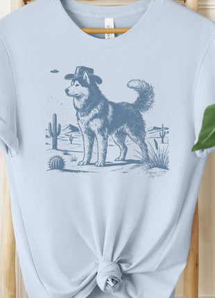 Husky Cowboy Ink Space Cowboy UFO T-Shirt