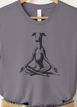 Italian Greyhound Whippet Iggy Meditate Yoga T-Shirt