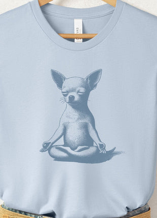 Chihuahua Meditate Yoga T-Shirt