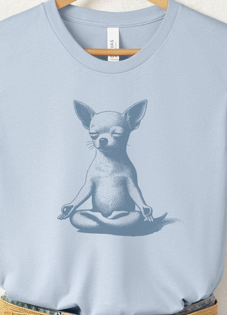 Chihuahua Meditate Yoga T-Shirt
