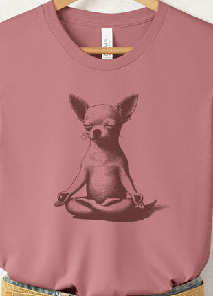 Chihuahua Meditate Yoga T-Shirt