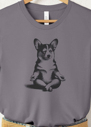 Corgi Meditate Yoga T-Shirt