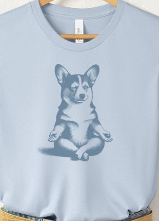 Corgi Meditate Yoga T-Shirt