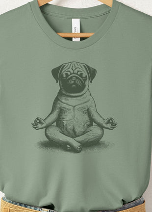 Pug Meditate Yoga T-Shirt