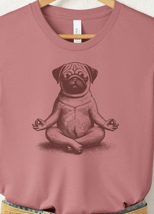 Pug Meditate Yoga T-Shirt