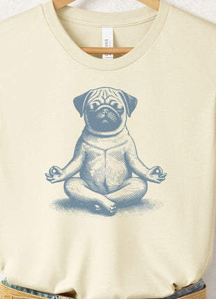 Pug Meditate Yoga T-Shirt
