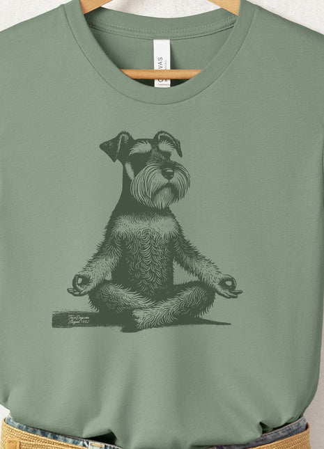 Schnauzer Meditate Yoga T-Shirt