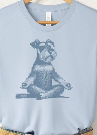 Schnauzer Meditate Yoga T-Shirt