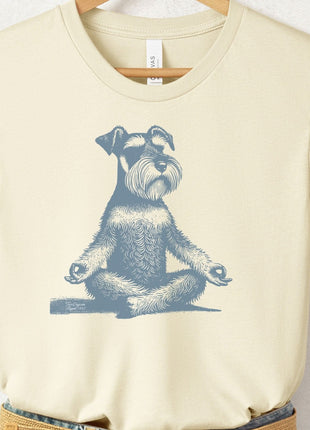 Schnauzer Meditate Yoga T-Shirt