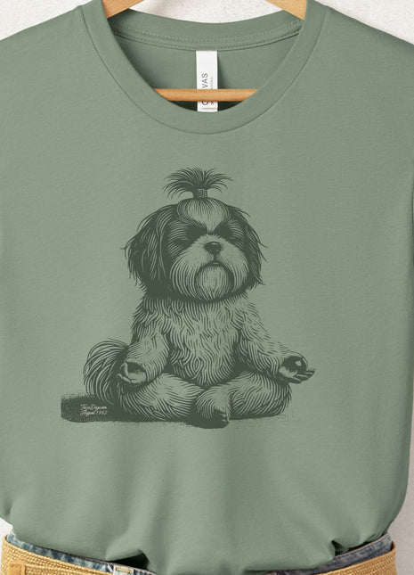 Shih Tzu Meditate Yoga T-Shirt