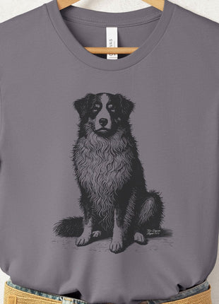 Australian Shepherd Aussie Eye Rolling Disapproving Dog T-Shirt