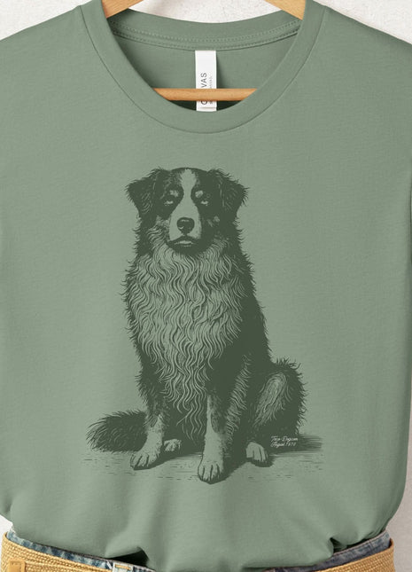 Australian Shepherd Aussie Eye Rolling Disapproving Dog T-Shirt
