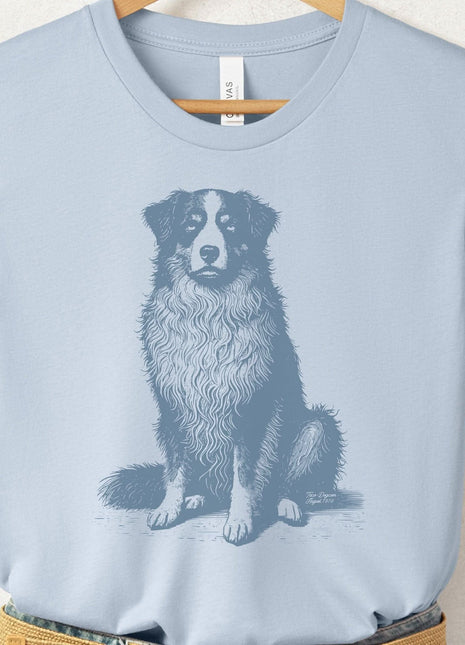 Australian Shepherd Aussie Eye Rolling Disapproving Dog T-Shirt