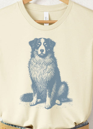 Australian Shepherd Aussie Eye Rolling Disapproving Dog T-Shirt