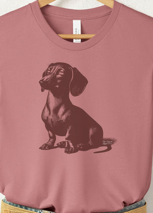 Dachshund Eye Rolling Disapproving Dog T-Shirt