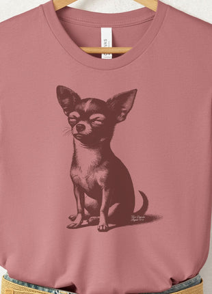 Chiuahua Eye Rolling Disapproving Dog T-Shirt