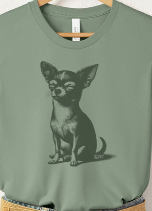 Chiuahua Eye Rolling Disapproving Dog T-Shirt