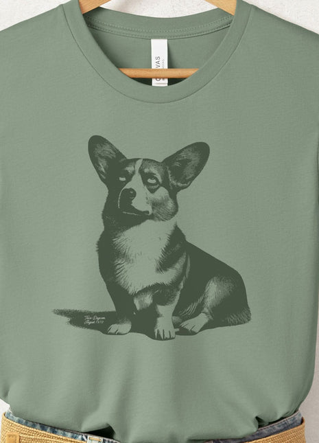 Corgi Eye Rolling Disapproving Dog T-Shirt