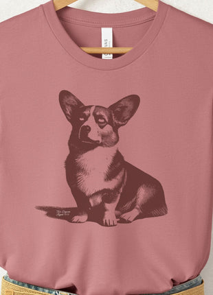 Corgi Eye Rolling Disapproving Dog T-Shirt