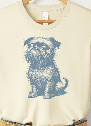 Brussels Griffon Eye Rolling Disapproving Dog T-Shirt
