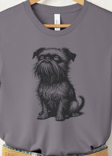 Brussels Griffon Eye Rolling Disapproving Dog T-Shirt