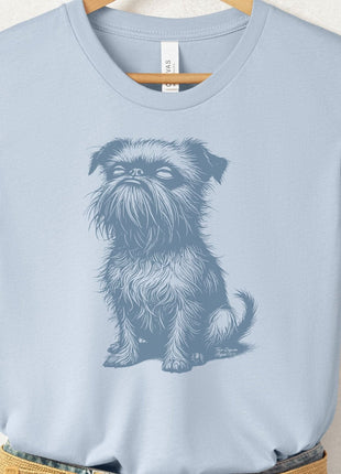 Brussels Griffon Eye Rolling Disapproving Dog T-Shirt